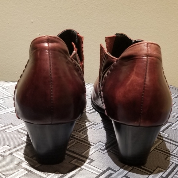 CANAL GRANDE Oxblood Leather Ankle Boots (Size 8) - Picture 9 of 16